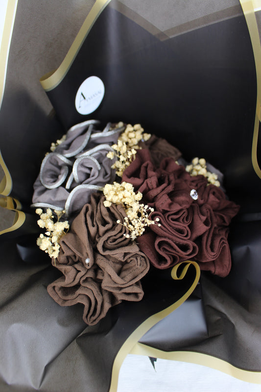 Hijab Bouquet Strauss - Braun