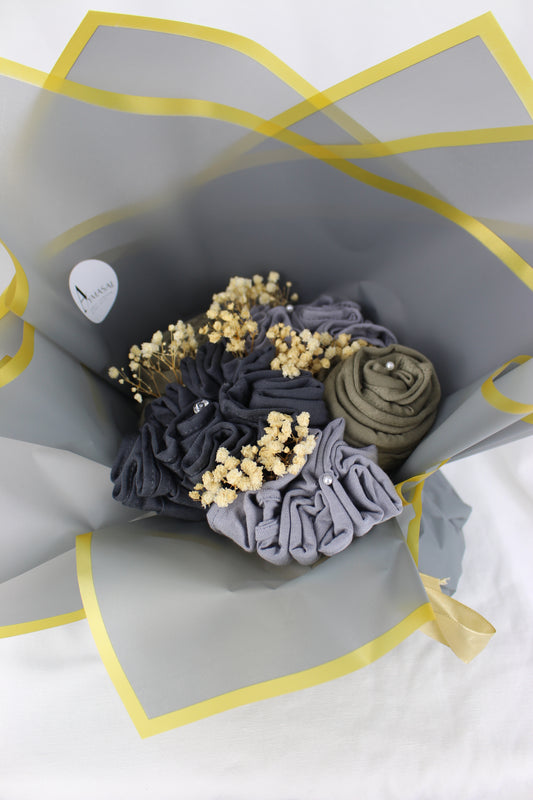 Hijab Bouquet - Grau