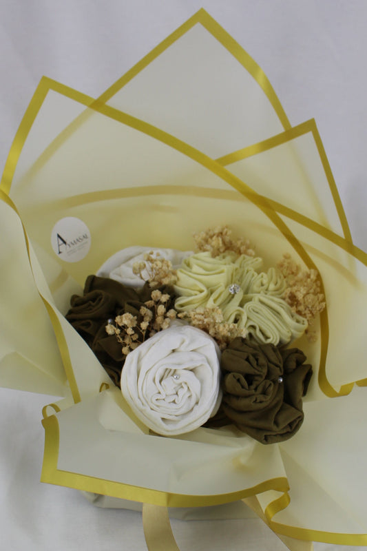 Hijab Bouquet - Butteryellow