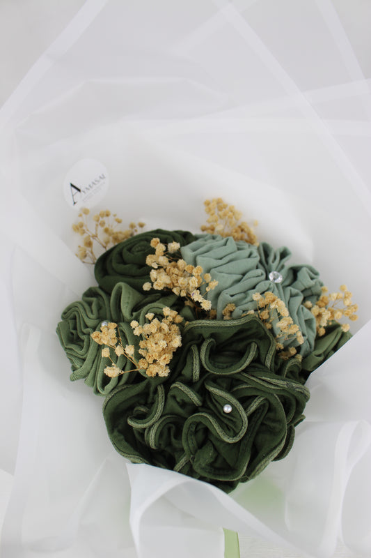 Hijab Bouquet Strauss - Grün