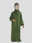 Einteilige Abaya mit integriertem Hijab