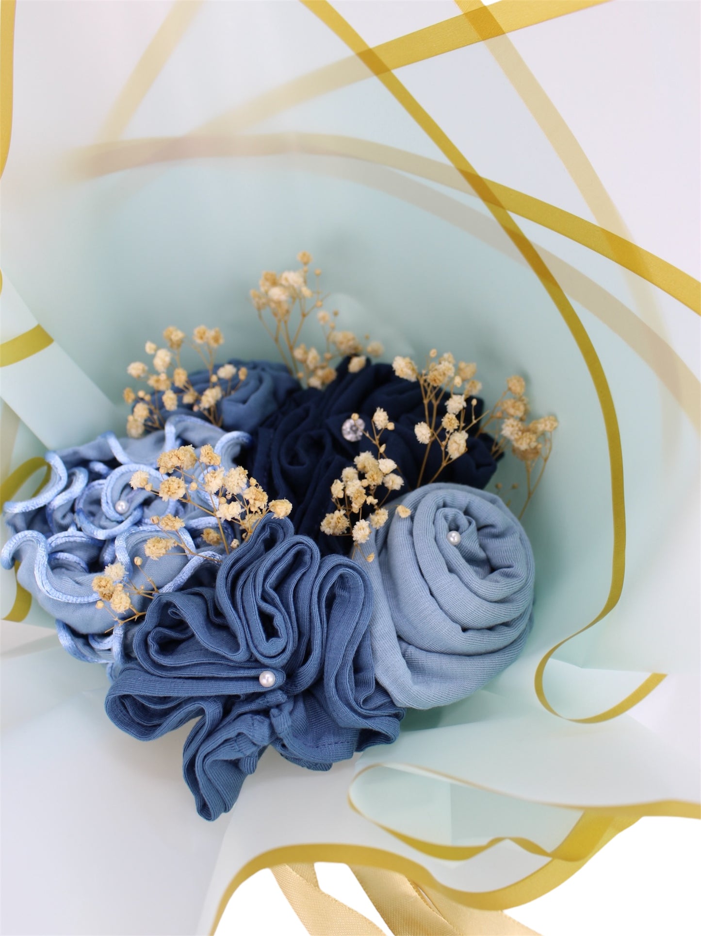 Hijab Bouquet Strauss - Blau