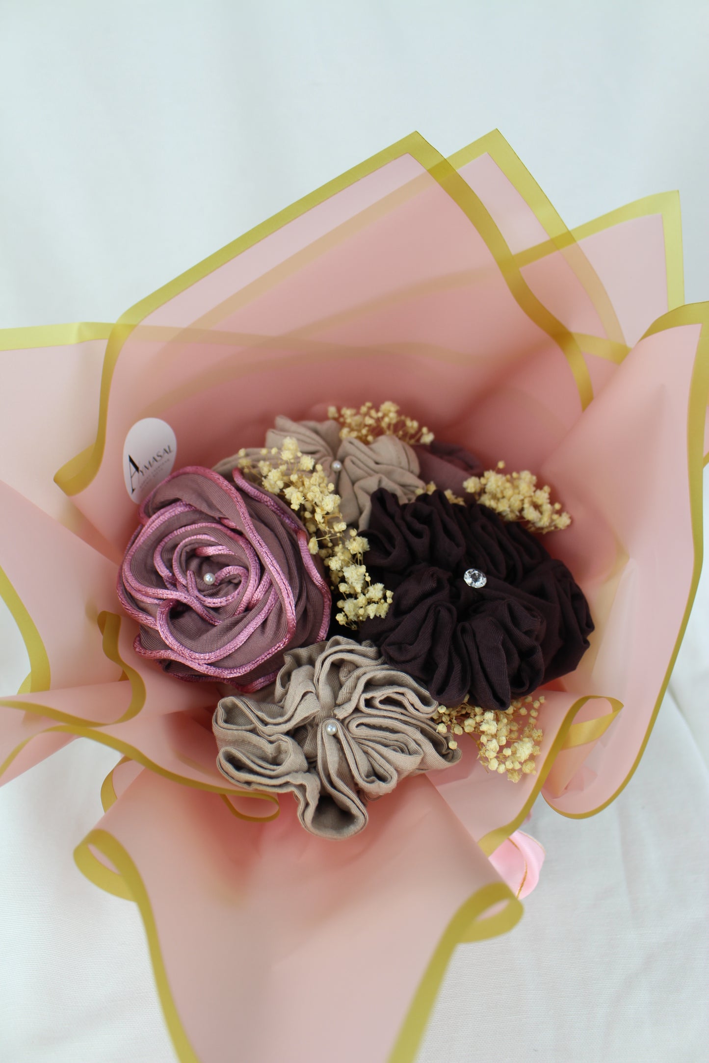 Hijab Bouquet Strauss - Lila/Pink