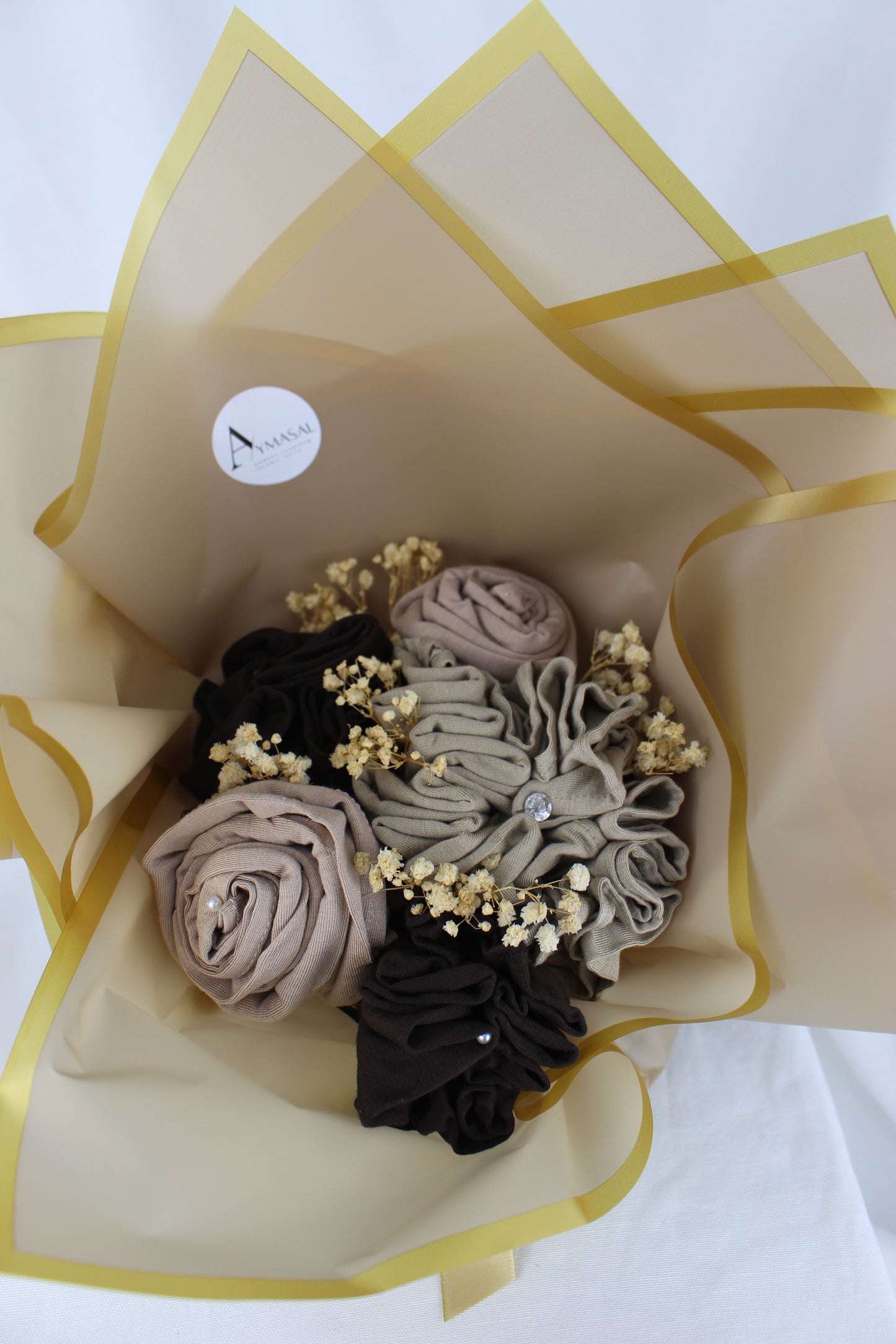 Hijab Bouquet - Gold