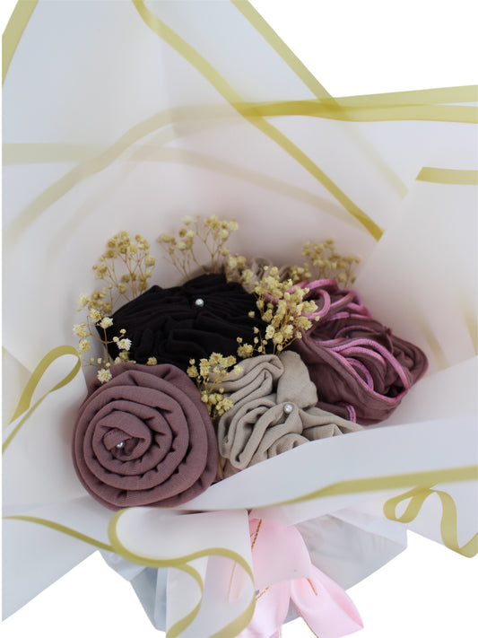 Hijab Bouquet Strauss - Lila/Pink