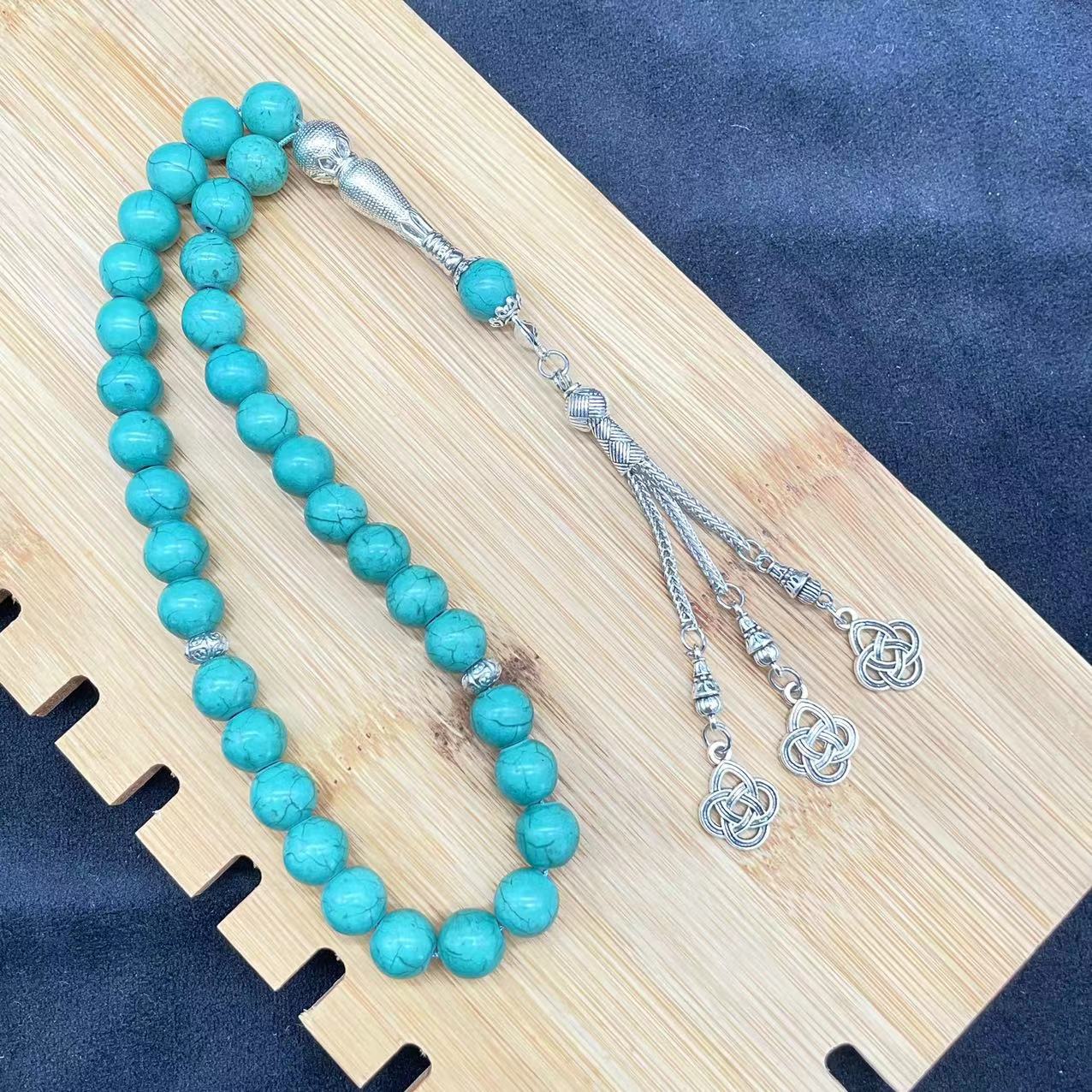 33 Marmor Perlen Tasbih