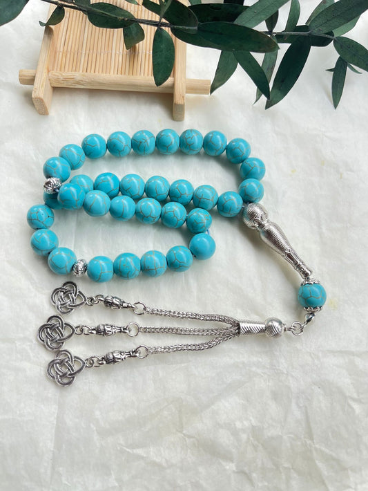 33 Marmor Perlen Tasbih