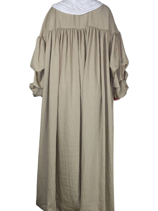 Leinenabaya Rüschenärmel AMIRA