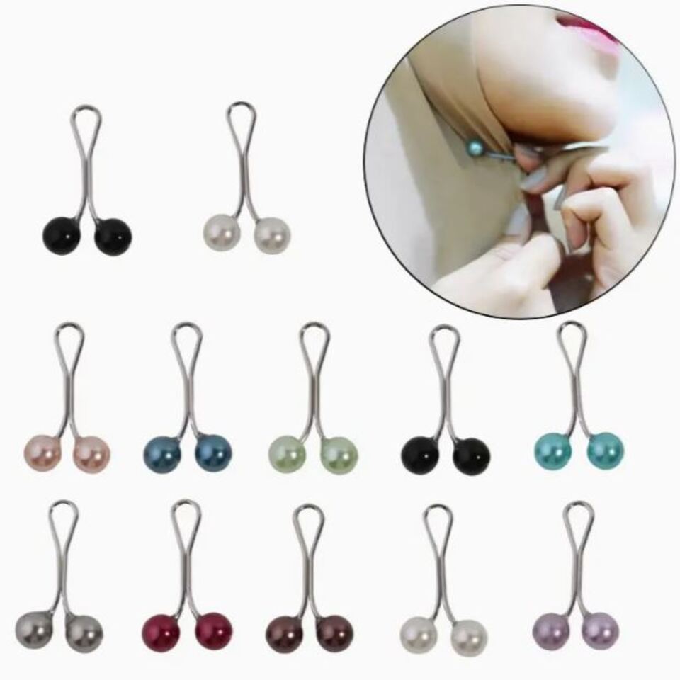 Anstecknadeln / Perlenclips für Hijab