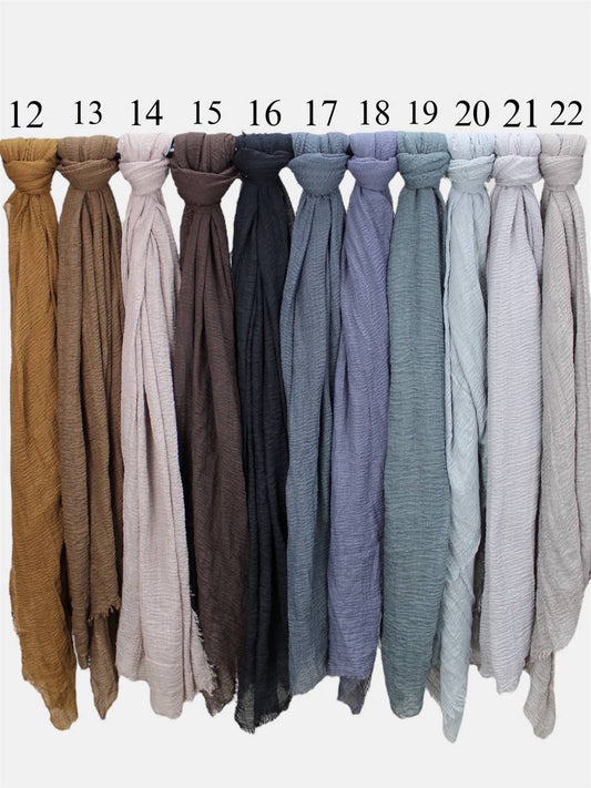 Kreppschal mit Fransen