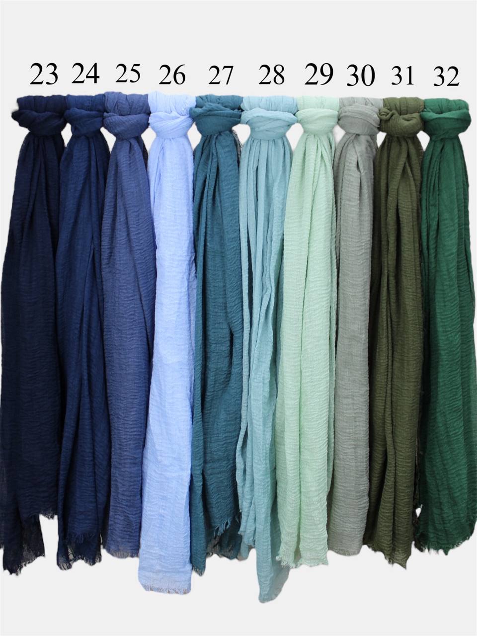 Kreppschal mit Fransen