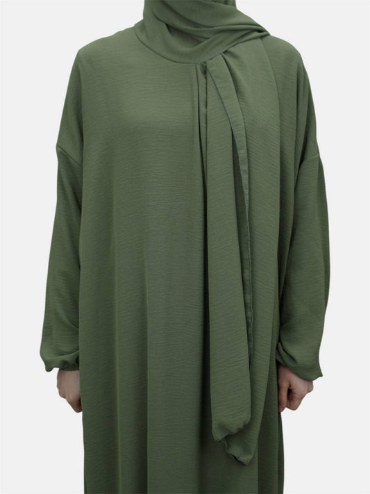 Einteilige Abaya mit integriertem Hijab