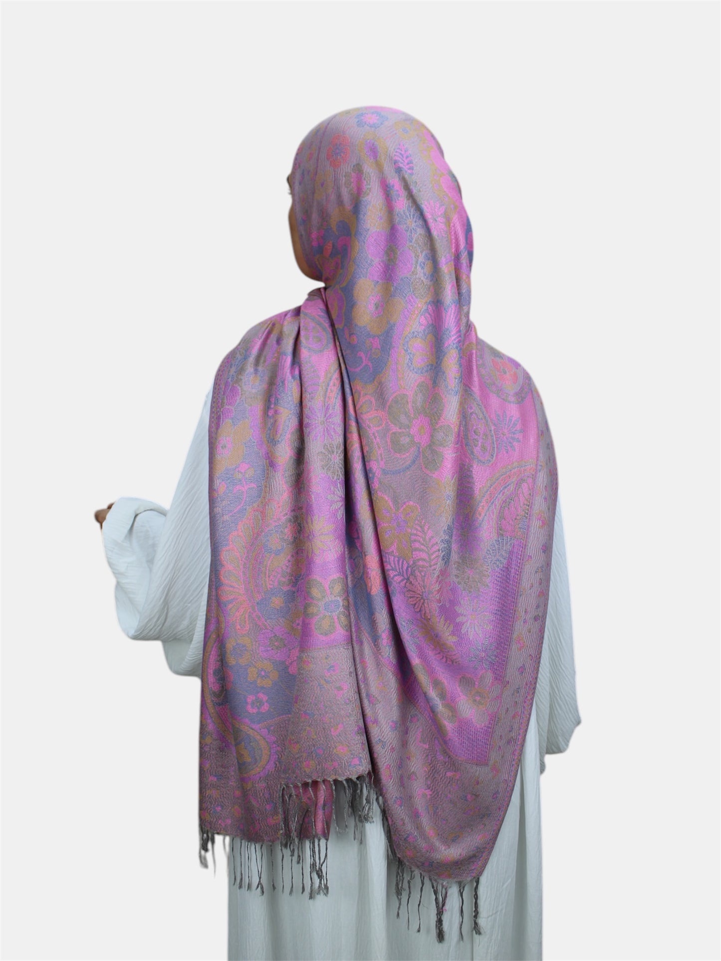 Flower Pashmina Hijab