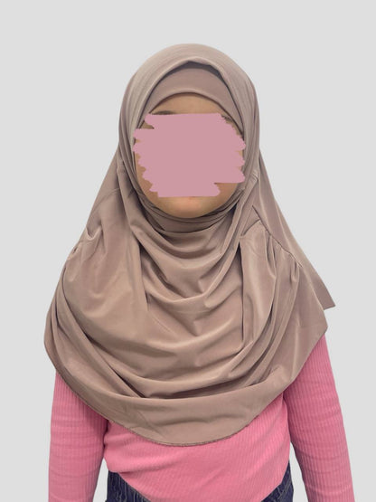 Kinder Mädchen Hijab 2 tlg. mit Bone
