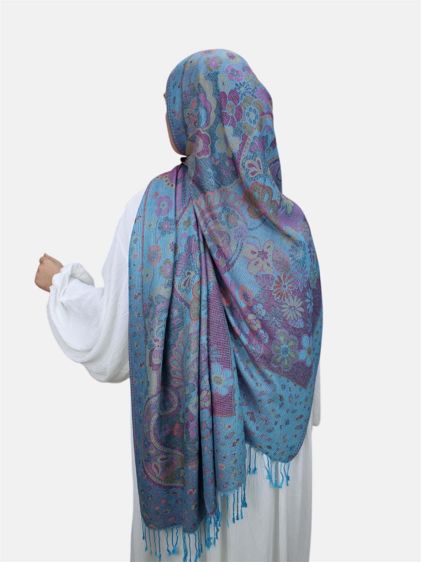 Flower Pashmina Hijab