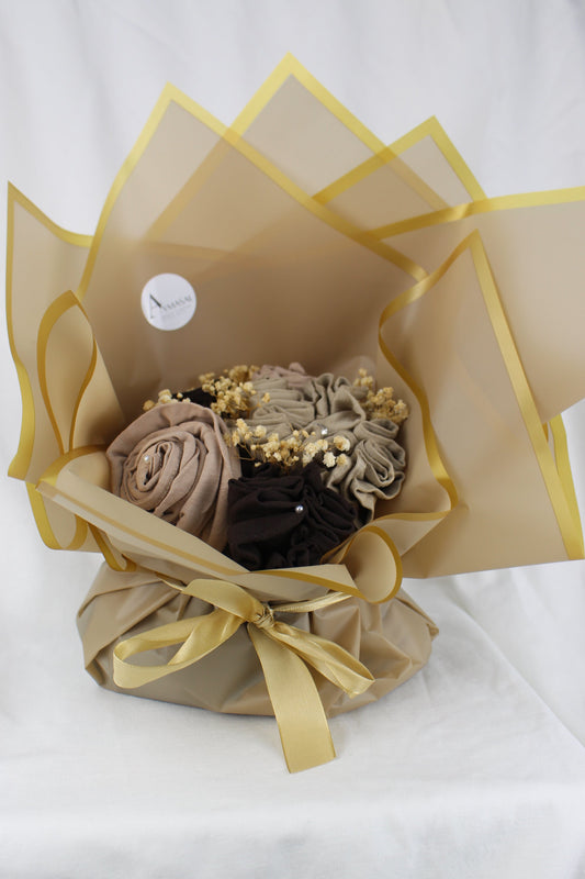 Hijab Bouquet - Gold
