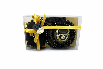 3tlg. 99 Perlenkette & Fingerzähler & Mini Koran