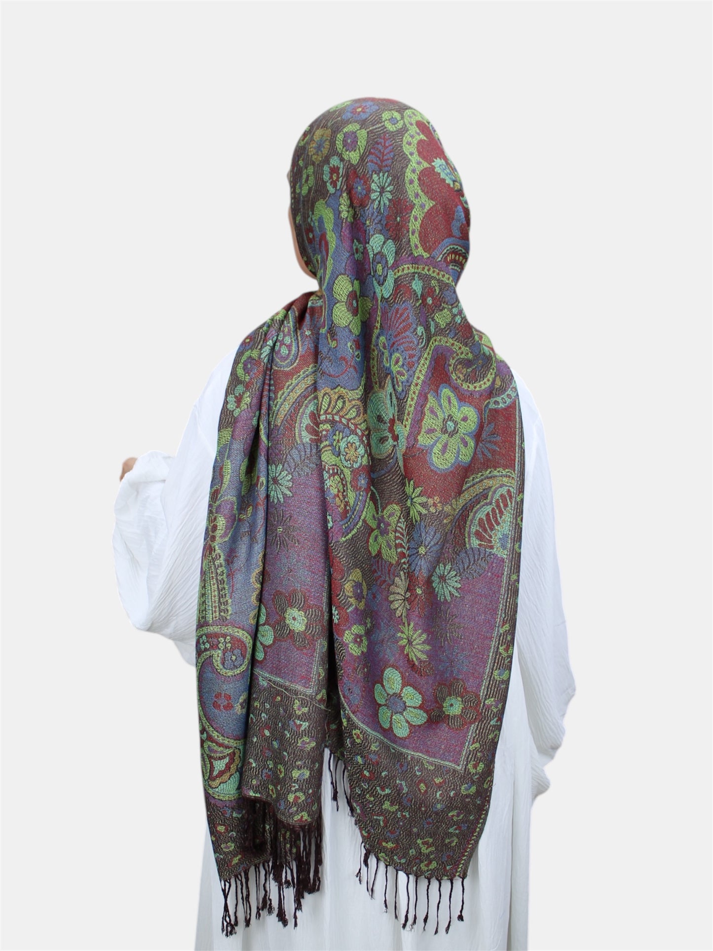 Flower Pashmina Hijab
