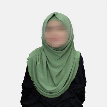 Kinder Mädchen Hijab 2 tlg. mit Bone