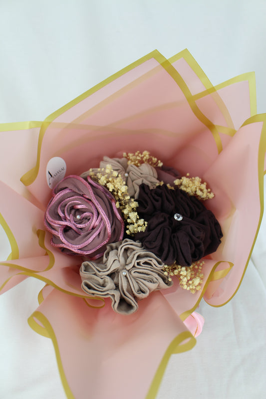 Hijab Bouquet Strauss - Lila/Pink