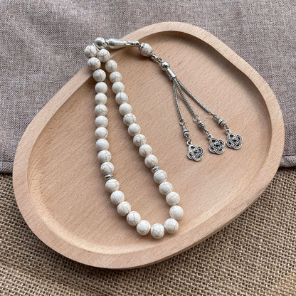 33 Marmor Perlen Tasbih