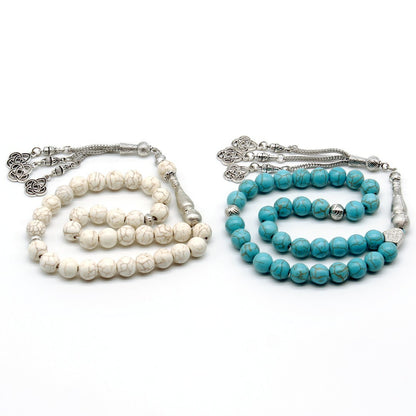 33 Marmor Perlen Tasbih