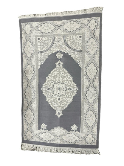 Männer Geschenkset 4 teilig Gebetsteppich+ 99er Gebetskette + Koran Juz+ Gebetsmütze