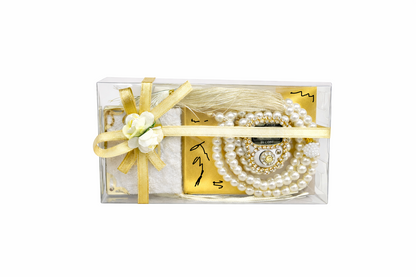 3tlg. 99 Perlenkette & Fingerzähler & Mini Koran