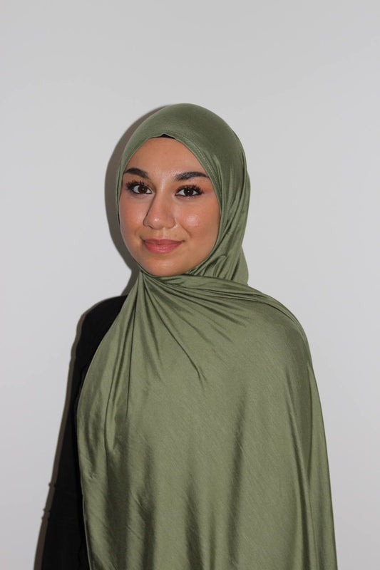 Easy Jersey Hijab Olive