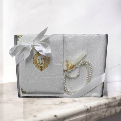 Geschenkset 3 tlg. Gebetsteppich + 99er Gebetskette+ Koran Juz