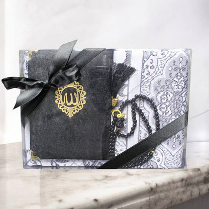 Geschenkset 3 tlg. Gebetsteppich + 99er Gebetskette+ Koran Juz