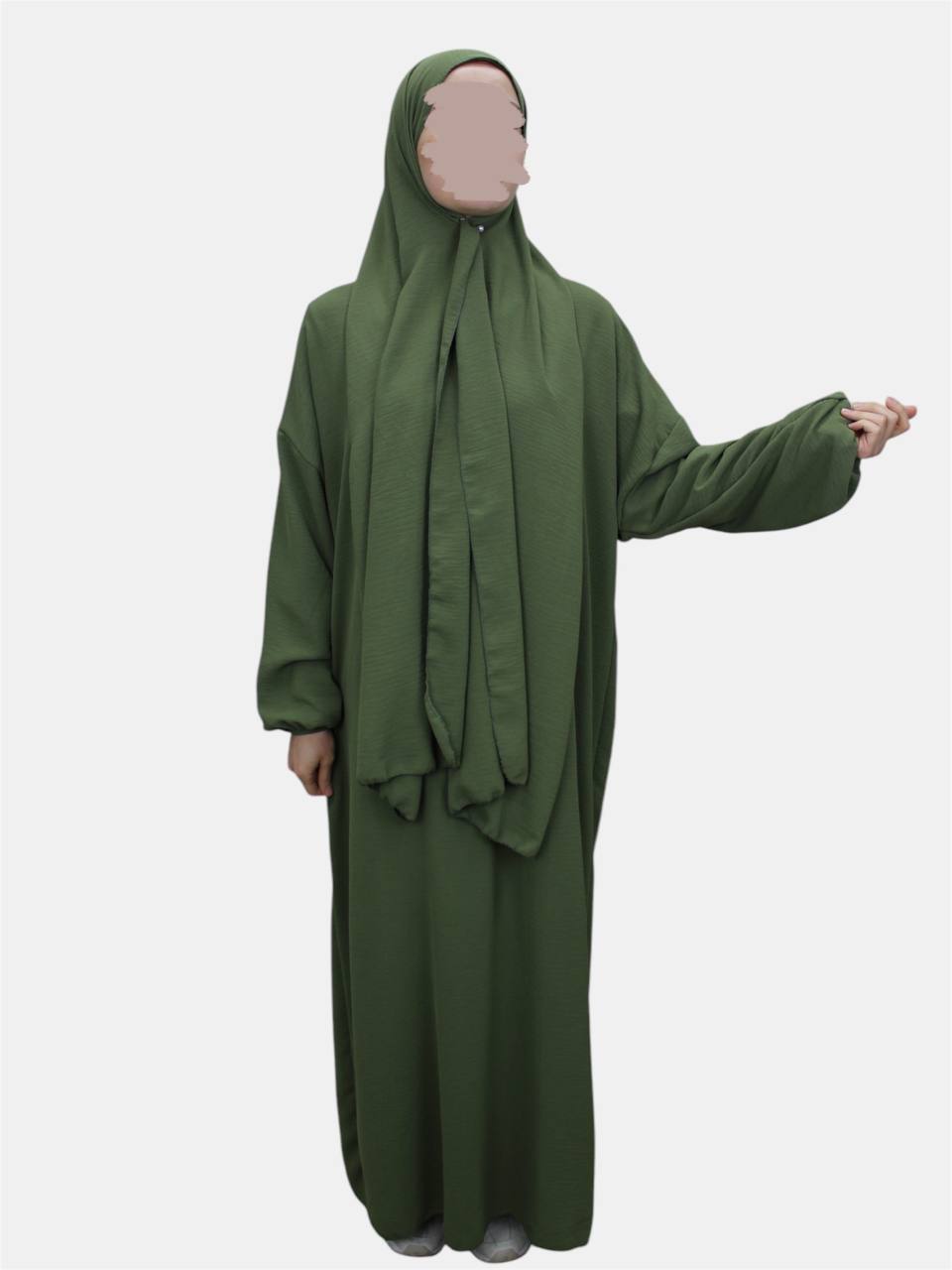 Einteilige Abaya mit integriertem Hijab