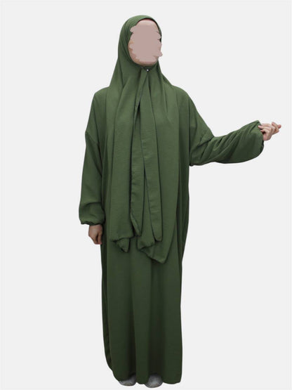 Einteilige Abaya mit integriertem Hijab