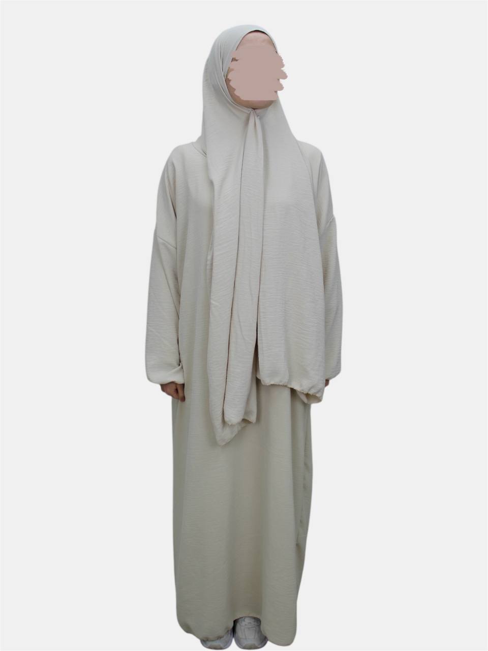 Einteilige Abaya mit integriertem Hijab