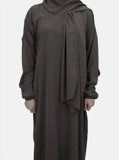 Einteilige Abaya mit integriertem Hijab