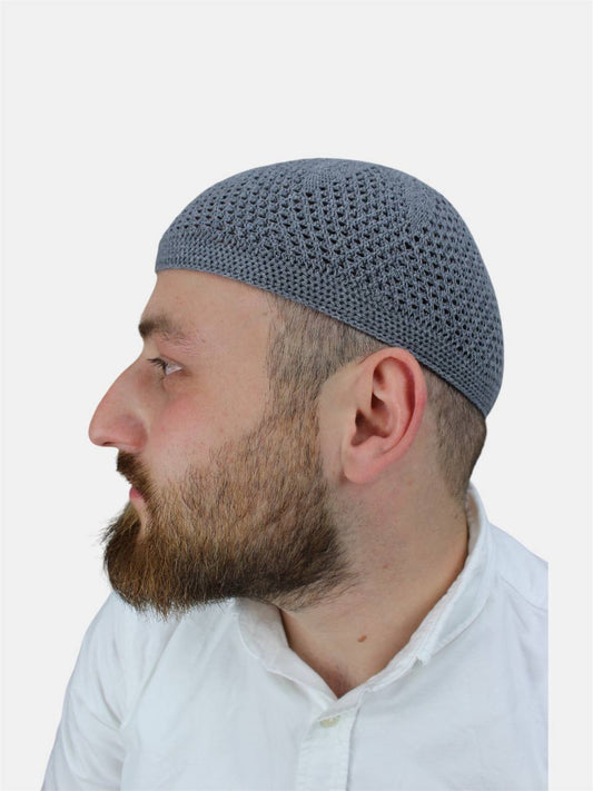 Handgestrickte elastische Gebetsmütze