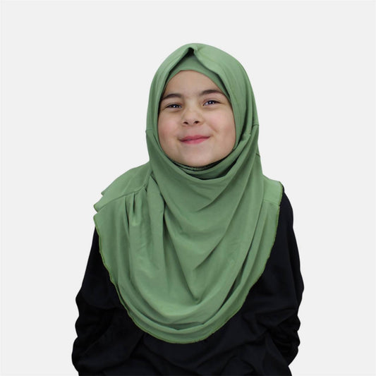 Kinder Mädchen Hijab 2 tlg. mit Bone